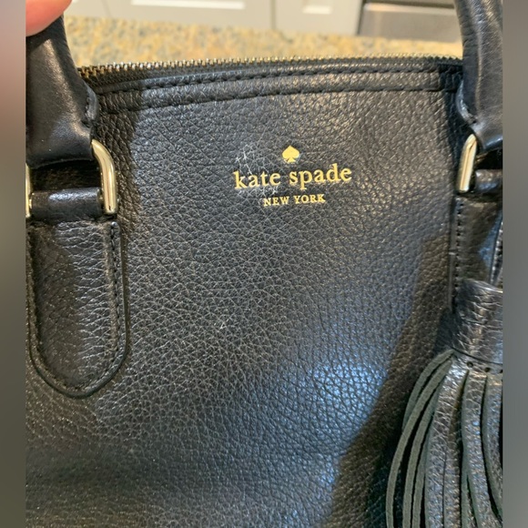 Kate Spade Black Leather Crossbody Purse Kate Spade McCall Street Carli - Picture 3 of 13